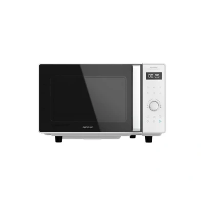 Imagen de Microondas Cecotec GrandHeat 2500 Flatbed Touch White, 800 W, 25 l, 8 Funciones, Temporizador, Blanco
