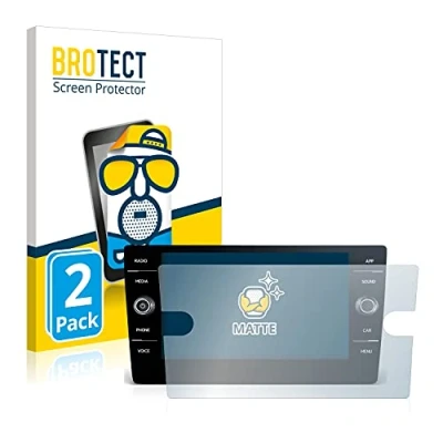 Imagen de BROTECT Protector Pantalla Anti Reflejos para Volkswagen Tiguan R Line TDI 2020 Discover Media 8&quot; (2 Unidades) Película Mate Huellas