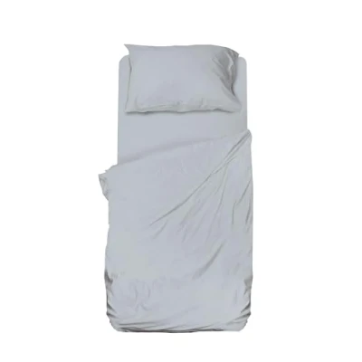 Imagen de hermet Winner Juego de sábanas para Cama Individual, Microfibra, Gris, sábana encimera, Bajera con Esquinas, Funda Almohada
