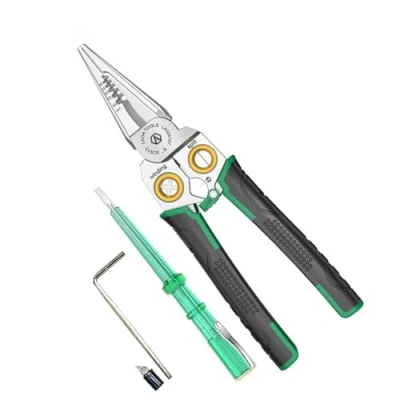 Imagen de LAOA Wire Stripper with Electricity Measurement Function,7 in 1 Stripping Pliers for Cutting and Pulling Wires, Cable Scissors Scraping Pressing Wires (LA324107)