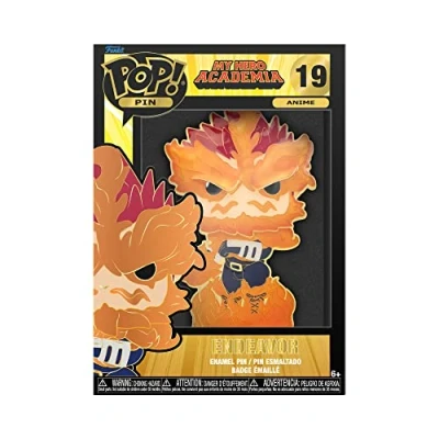 Imagen de Loungefly Funko POP! Pin De Esmalte Grande My Hero ACADEMIA: Endeavor Academia Broche Imperdible Coleccionable Para Mochilas &amp; Bolsas Fans Anime