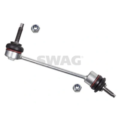 Imagen de SWAG 99 94 2245 Bieleta de suspensión Eje trasero, derecha 200 M10 x 1,5 con tuerca autofijadora Acero negro JAGUAR: S Type, XF Berlina, XJ Berlina