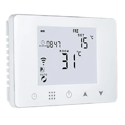 Imagen de Homcloud CTW Digital Smart Cronotermostato Wi Fi para Caldera y calefacción, Instalación en Pared o Soporte 503, App Funciona con Alexa and Google