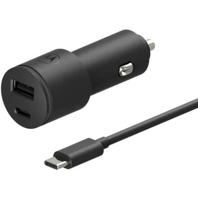 Imagen de Cargador De Coche Car Charger Dual 45 W Motorola Usb a/ c