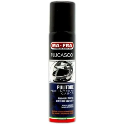 Imagen de Ma Fra, Pulicasco, Spray Limpiador de Interiores Cascos, Disuelve Los Malos Olores e Higieniza Las Tapicerías, no Deja Marcas, 150 ml