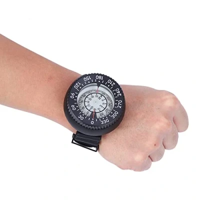 Imagen de TOPINCN Brújula Impermeable De Buceo Muñeca Deporte Exterior Supervivencia Emergencia Slighting Profesional