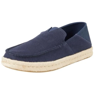 Imagen de TOMS Alonso Loafer Rope, Mocasín Plano Hombre, Navy Heritage Canvas Suede, 39 EU