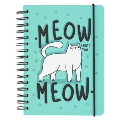 Imagen de Grupo Erik Cuaderno Meow A5 punteado Bullet Journal de notas Bloc Libreta A5, Material escolar y papeleria