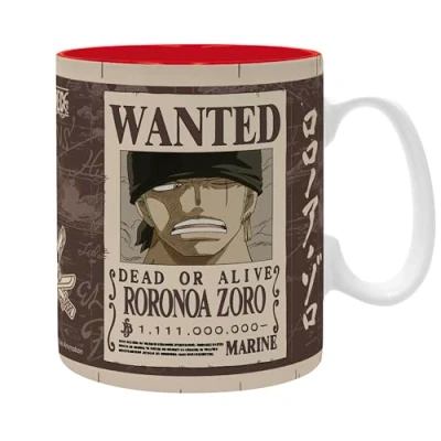 Imagen de ABYSTYLE One Piece Taza grande que contiene Zoro Wanted