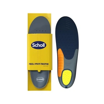 Imagen de Dr. Scholl&#039;s Plantillas Extra reforzadas para hombres Diseñadas corpulentos y altos de más 90 kg, pies anchos Absorción impactos, soporte el arco 1 par Talla 40 46,5