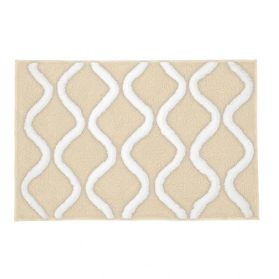 Imagen de Kleine Wolke Alfombra de baño Piana, 70 x 120 cm, Color Beige Arena