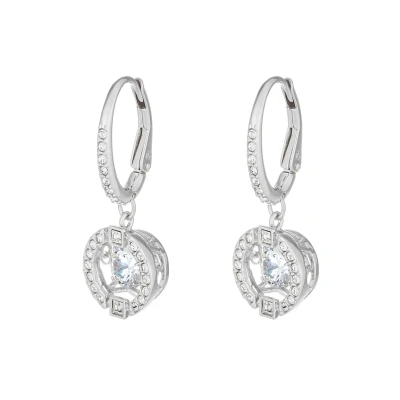 Imagen de Swarovski Sparkling DROP Pendientes, Mujer, Talla: One Size, White