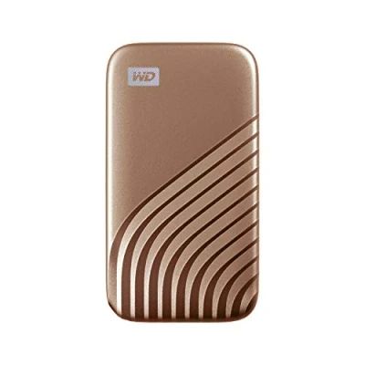 Imagen de WD My Passport 2TB SSD externo Portátil, Disco duro con velodidad de lectura hasta 1050 MB/s 1000 escritura, Funciona PC, Xbox y Playstation, Dorado