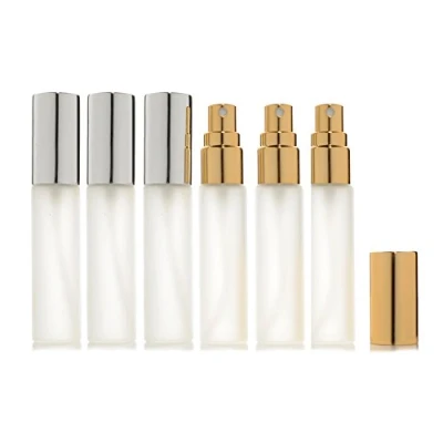 Imagen de Enslz 10 ml botellas de perfume vidrio esmerilado, 6 unidades viaje pequeño atomizador vacío botella fragancia fina niebla regalo