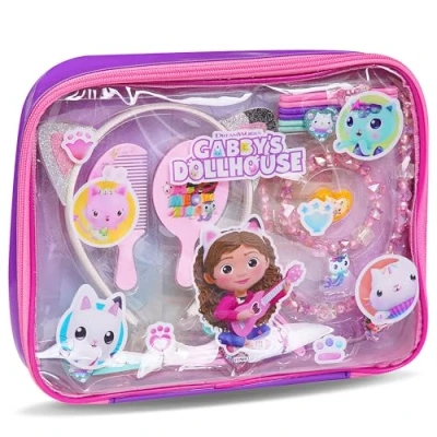 Imagen de Gabby&#039;s Dollhouse Diadema Gabby Gato con Orejas de Disfraz y La Casa Muñecas Gaby Gatos Juguetes, Pulsera Accesorios Regalos para Niña