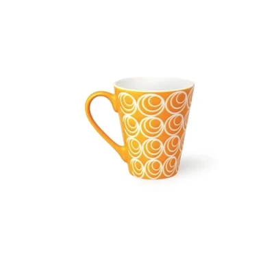 Imagen de Excelsa etnika Taza 275 ml, Porcelana, Naranja, 10.19 X 10 cm