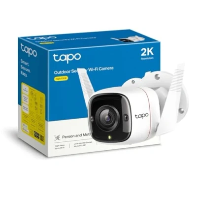 Imagen de TP Link TAPO C310 Camara Vigilancia WiFi Exterior Interior,Resolución 3MP, IP66 con Visión Nocturna, Detección de Movimiento y Alarma Instantánea, Control App IOS, Android, Compatible Alexa