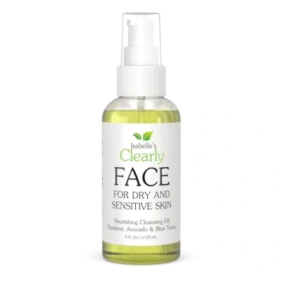 Imagen de Clearly FACE, Deep Pore Cleansing Oil for Dry and Sensitive Skin Nourishing Hydrating Cleanser Makeup Remover with Avocado, Argan, Vegan Squalane (Dry Skin)