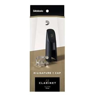 Imagen de Rico Silver Plated H Ligature and Cap for Eb Clarinet