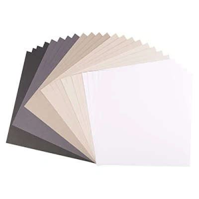 Imagen de Florence Vaessen Creative Scrapbook Paper Cardstock, Paper, Black, 12 x Inch, 24 Sheets, 216 g