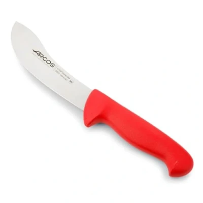 Imagen de Arcos Serie 2900 Cuchillo Despellejador Hoja de Acero Inoxidable NITRUM 160 mm Mango inyectado en Polipropileno Color rojo