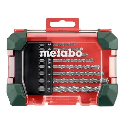 Imagen de METABO 626706000 Juego de brocas en espiral para metal 8 SP
