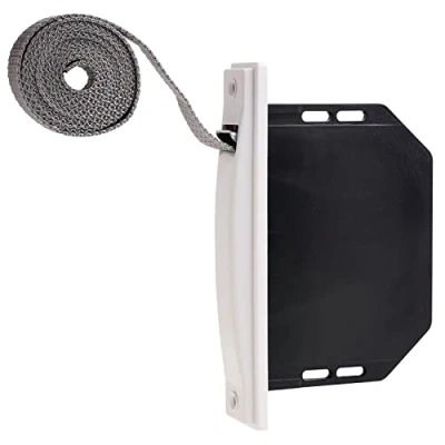 Imagen de WOLFPACK LINEA PROFESIONAL Recogedor Persiana Mini Blanco Cinta 18 mm. Empotrar Sin Pivotes