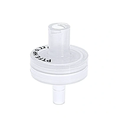Imagen de Filtro de jeringa, ABLUO, 13mm, Membrana PTFE HP, 0.22µm, alojamiento PP, 10/pc