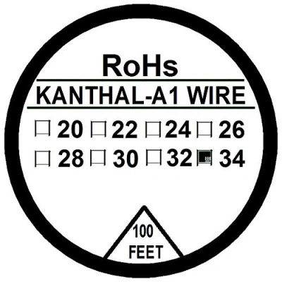 Imagen de Kanthal Cable de resistencia tipo A1, 30 m, bobina 22 32 G (34 G)