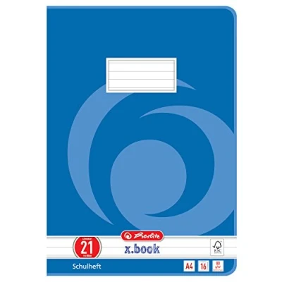 Imagen de Herlitz 11338316 Cuaderno escolar, 10 unidades, A4, diseño 16 (cuadrícula), certificado FSC Mixed, diseños variados