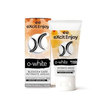 Imagen de EXCITE O WHITE Crema aclaradora corporal piel íntima mujer y hombre. Aclara cuida la de axilas, entrepierna tus partes más íntimas. 50 ml.