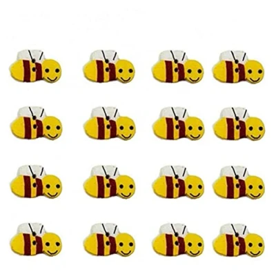 Imagen de 100 Piezas De Madera Botones Abeja Para Álbumes Recortes Niños Decoración Boda Craft