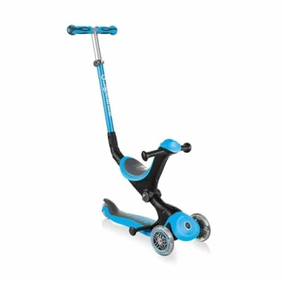 Imagen de Globber Patinete 3 Ruedas Modelo GO UP Deluxe Sky Blue, Azul Claro, à Partir de 15 Meses