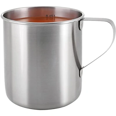 Imagen de Tatonka Stainless Taza de acampada, tamaño 0. 45 l, color plateado