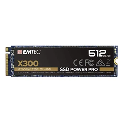 Imagen de EMTEC X300 M.2 SSD Power Pro 512 GB 2280 NVMe PCIe Gen 3.0 x4