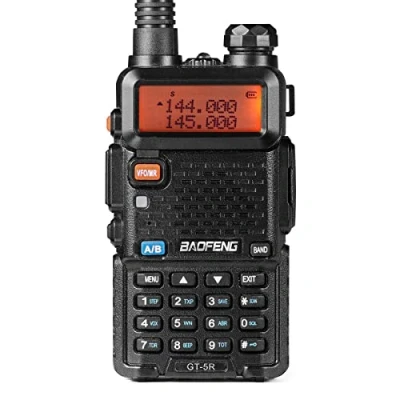Imagen de BAOFENG GT 5R Walkie Talkie actualizado Radio Bidireccional UHF VHF de Doble Banda Amateur portátil Largo Alcance con 144 146/430 440 MHz, 128 Canales, batería 1800 mAh, Soporte Chirp