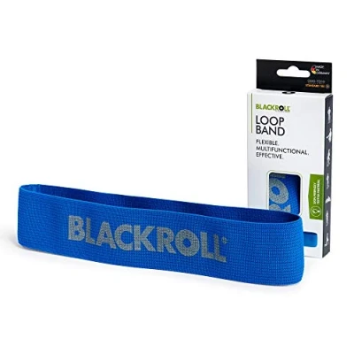 Imagen de Blackroll Banda elástica de Entrenamiento para Gimnasia AMLBBE, con una Elasticidad Muy Robusta, Talla única, Unisex Adulto, Fitness., Loop Band: Azul (Fuerte)., única