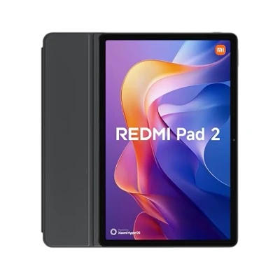 Imagen de Xiaomi Redmi Pad 2 + Funda Tablet de 11&quot; 2.5K (MediaTek G100 Ultra, 4GB RAM, 128GB ROM, WiFi 5 Bluetooth 5.3, Batería 9000 mAh, Cargador no Incluido), Gris (Versión ES)