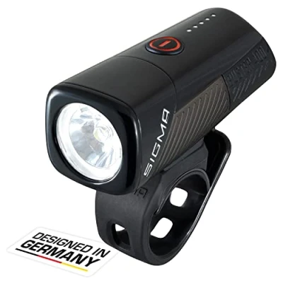 Imagen de SIGMA SPORT Buster 400 FL luz de Bicicleta LED lúmenes Delantera a batería con Cinco Modos iluminación sujeción función liberación rápida Color Negro