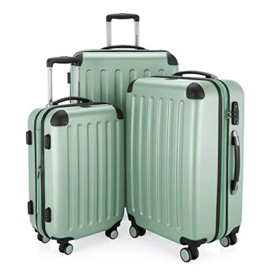 Imagen de HAUPTSTADTKOFFER SPREE Juego de 3 maletas rígidas, Trolley expandible, Equipaje viaje, 4 ruedas dobles, TSA, (S,M y L), Menta