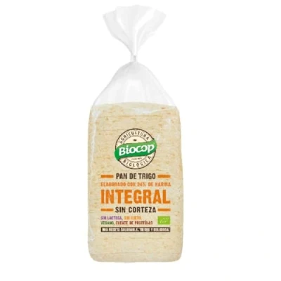 Imagen de Biocop Pan Molde Trigo Integral Sin Corteza 300g