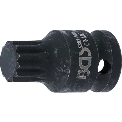 Imagen de BGS 5381 M18 Punta de vaso impacto entrada 12,5 mm (1/2&quot;) dentado múltiple interior (para XZN)