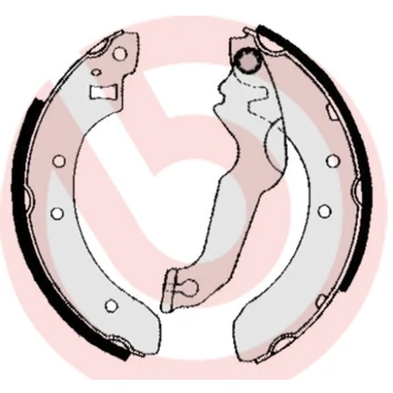 Imagen de BREMBO S 24 507 Zapatas de freno 203 38 con palanca mano FORD: ORION 2, ESCORT 4, 4 Kombi norauto, oscaro, mister auto