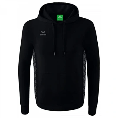 Imagen de ERIMA Hombre Essential Team Sudadera con capucha, negro, XL