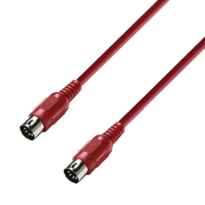 Imagen de Adam Hall Cables 3 STAR MIDI 0150 RED Cable 1,5 m rojo