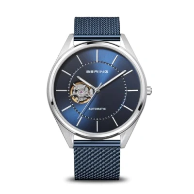 Imagen de BERING Reloj automático para Hombre, Colección Automatic de Acero Inoxidable y Cristal Zafiro 16743 307, Plateado Azul