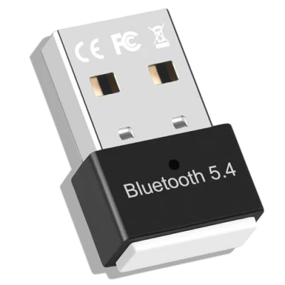 Imagen de Adaptador Bluetooth 5.4 para PC, Dongle USB(EDR &amp; BLE) Plug Play con Windows 7/10/8.1/11para Escritorio portátil Auriculares Teclado ratón