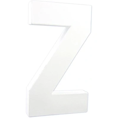 Imagen de décopatch Ref AC725C papel maché alfabeto Letra mayúscula grande &quot;Z&quot; Diversión para decorar con y barniz, 24 x 16 2,8 cm Blanco