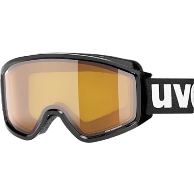 Imagen de uvex g.gl 3000 LGL, gafas de esquí unisex, con mejora del contraste, campo visual ampliado antivaho, black/lasergold lite blue, one size