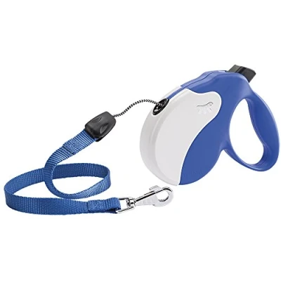 Imagen de Ferplast Correa Extensible para Perros Amigo Cord m, Cordón retráctil, 5 máx. 25 kg, Azul Oscuro